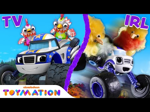 @blazeandthemonstermachines  Toys Save Chicken Circus from the Bubble Swamp! | Toymation