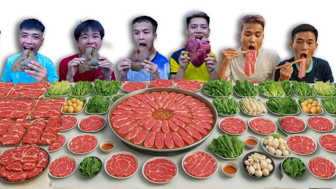 Hưng Troll | Thử Thách Người Cuối Cùng Ngừng Ăn Lẩu Bò Thắng Nhận 500$