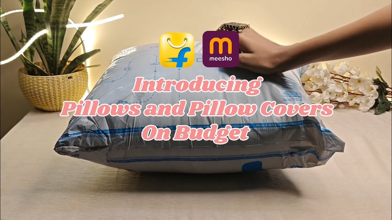 ⭐ Flipkart Microfiber Pillow + Meesho Satin Covers Review | Budget Sleep Makeover💗💤