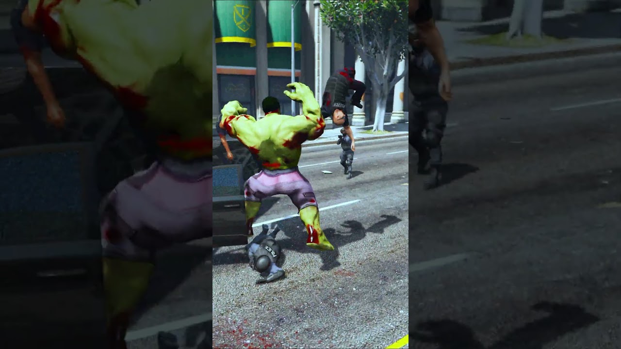 "INCREDIBLE HULK Rampage vs Entire Police Force in GTA V! Absolute Mayhem Ensues! 💥🚓 