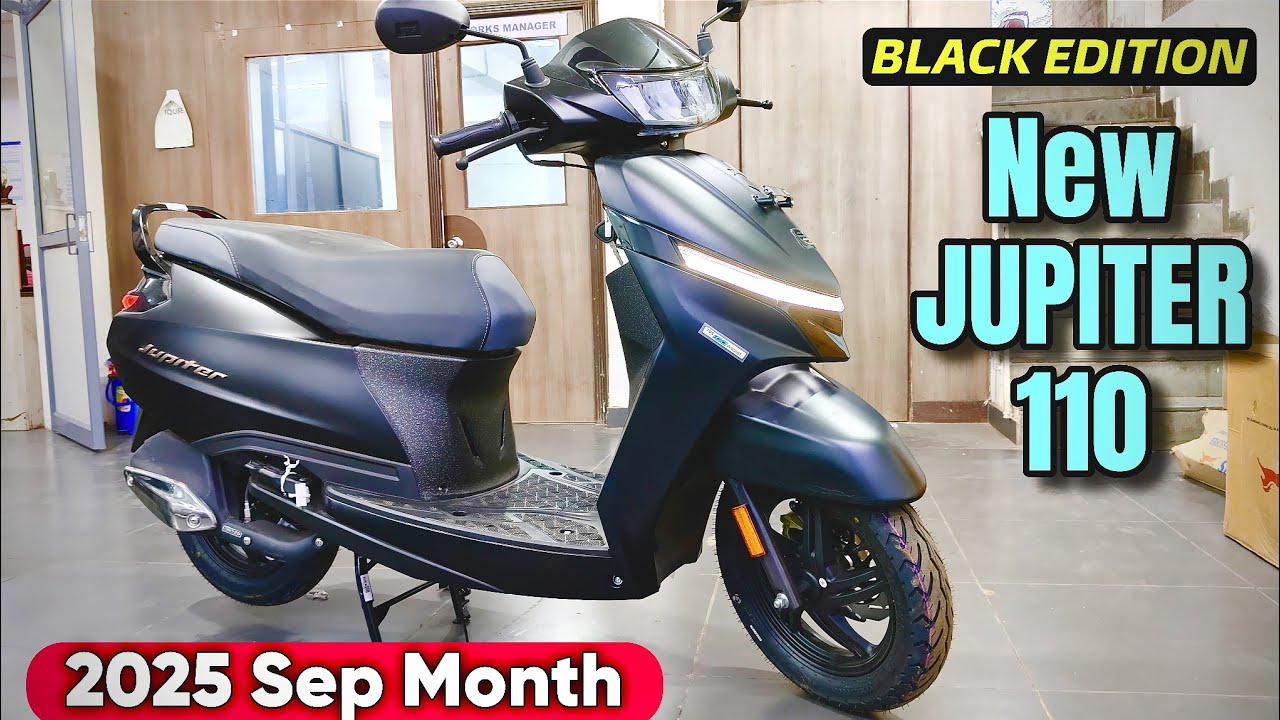 New JUPITER 110 All Black EDITION : New colour Price Features Mileage : 18% Gst Price jupiter 110