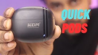 Unbox KDM-E2 Quick pods || review &amp; analysis || best pods TWS ||