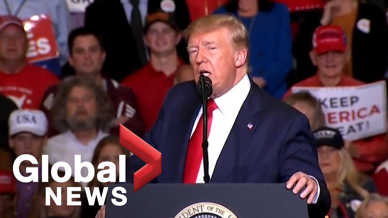 President Donald Trump holds rally in Mississippi, criticizes ...