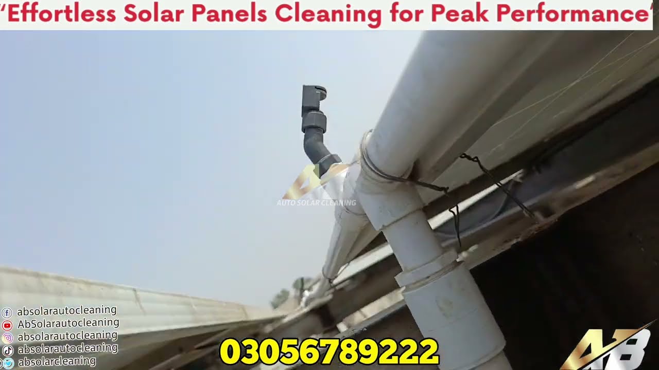 How to install auto cleaning system on solar panels detail vid | 36 panels installed elevated system