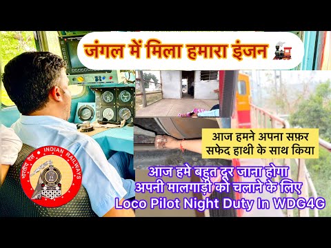 RAILWAY LOCO PILOT NIGHT TRAIN DUTY VLOG : Reality of Driving Trains in Dark #vlog #railway #train