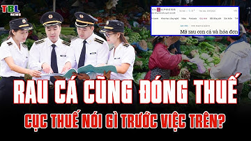 Mớ rau, con cá cũng phải xuất hóa đơn, đánh thuế – Cục thuế nói gì? | TBL News