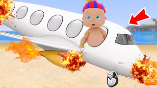 Boss Baby Plane Crash 😱 Who's Your Daddy Roblox screenshot 2