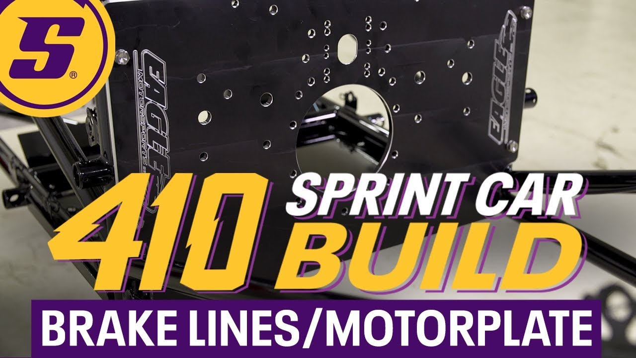 410 Sprint Car Build Ep 02 Brake Lines and Motorplate YouTube