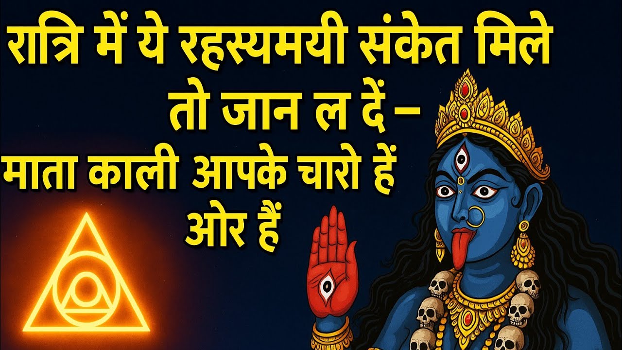 रात के समय पर यह लक्षण दिखाई दें तो समझिए आपके पास माता काली आ गई है