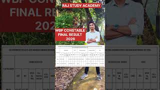 WBP Constable result release 2026 | WBP constable result 2026| WBP Constable final cutoff marks 2024