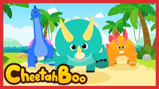 Boom Boom Boom! Kami Dinosaurus Pemakan Tumbuhan!🦕🌿 | Lagu dino | Lagu Anak | #Cheetahboo