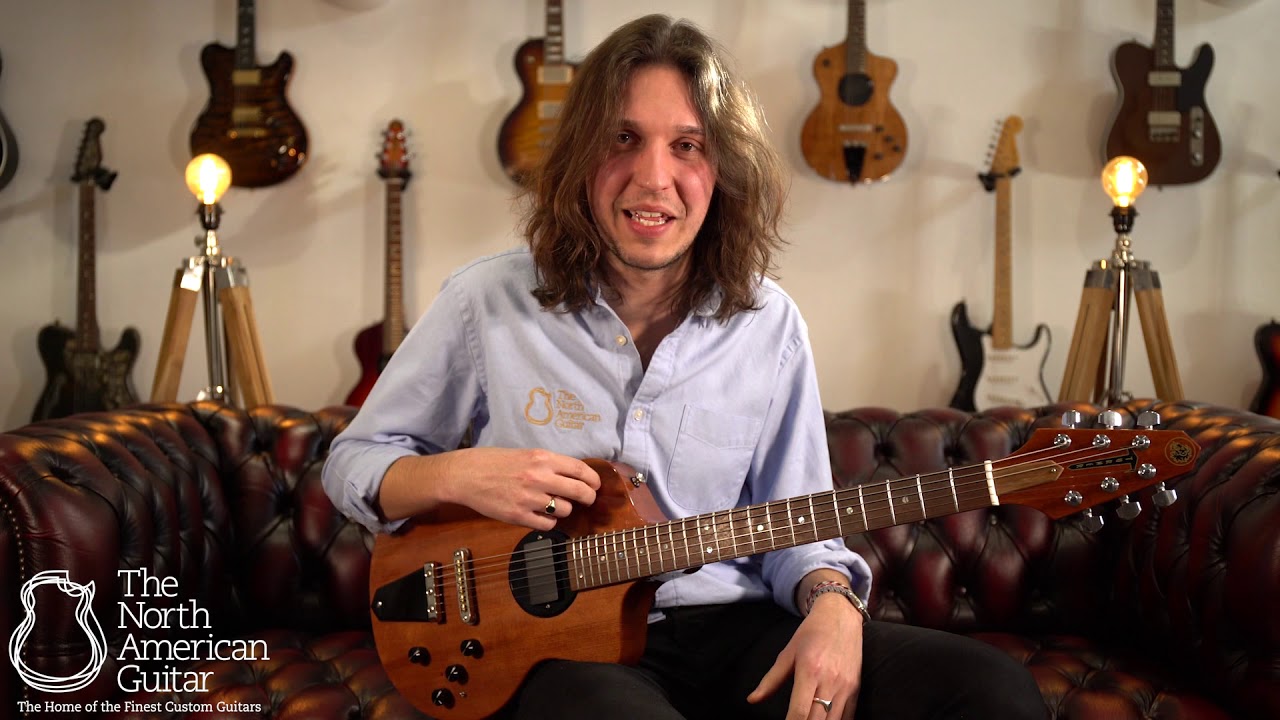 TNAG Presents: Rick Turner Model 1 Special Featherweight Electric Guitar, Redwood & Mahogany