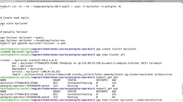 32  Demo postgresql operator