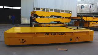 Electric Rail Type Transport Cart Battery Powered Transfer Cart