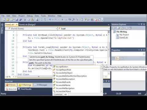 Visual Basic Tutorial   127   Special Directories And File Attributes   YouTube