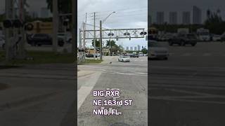 Big Railroad Crossing Miami at Night