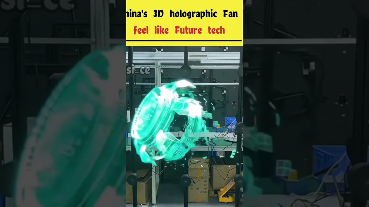 chaina holographic 3D Fan feel like Future tech 