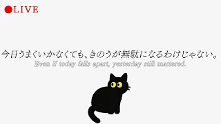 おちつくまでジャズ流しておくね。Lofi piano jazzの配信のサムネイル画像