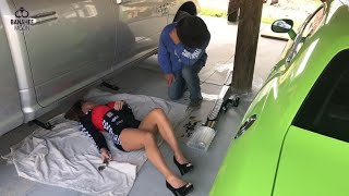 Viewer Discretion Advised Woman Installing Running Boards On Ram 1500