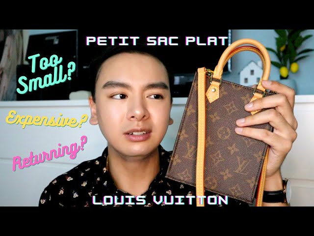 THIS BAG HOLDS WHAT?! PETIT SAC PLAT LOUIS VUITTON - REVIEW/DEMO/MOD SHOT 