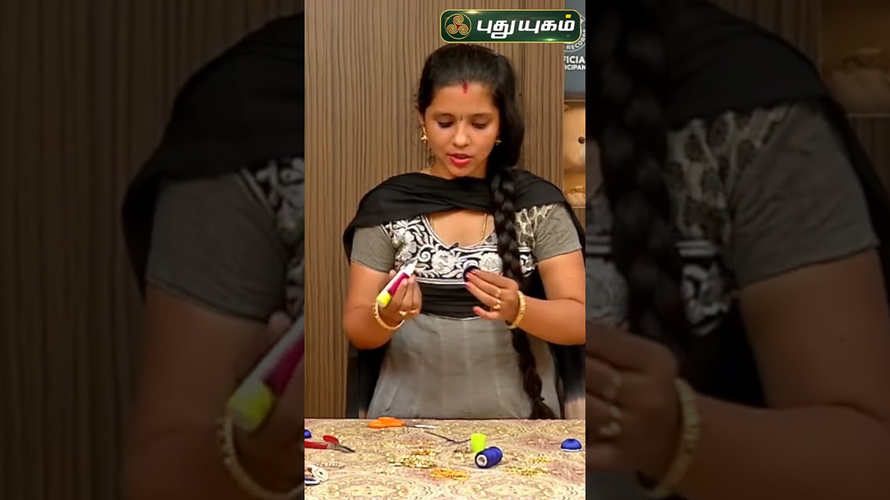 Making Simple and Beautiful Silk Thread Jhumkas | PuthuyugamTV | 