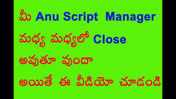 Telugu typing using anu script manager