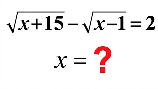 Spain|Solve these radical Olympiad for value of x|Verify the result|Mathematics 