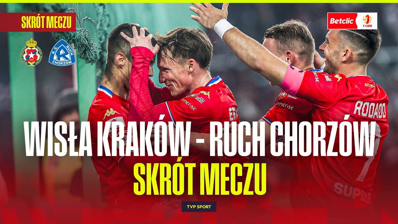 SKRÓT: WISŁA KRAKÓW - RUCH CHORZÓW. KOLEJNY KONCERT BIAŁEJ GWIAZDY! KOMENTARZ: BOREK, MIELCARSKI