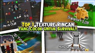 🌿TOP 1 TEXTURE RINGAN YANG COCOK UNTUK SURVIVAL!! | SUPPORT MCPE 1.20 screenshot 5