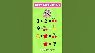 Only a Genius Can Solve This | A genius can solve in 10 seconds! 🤯 #quiz #trivia #riddles