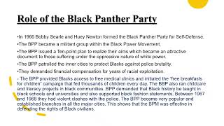The Black Power Movement Guía