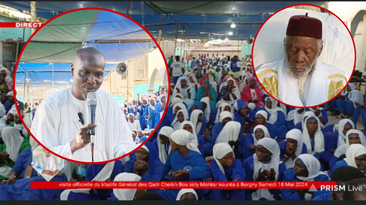 Premiére sortie officielle du khalife Général des khadres Cheikh Bou sidy Mohtar kounta à Bargny