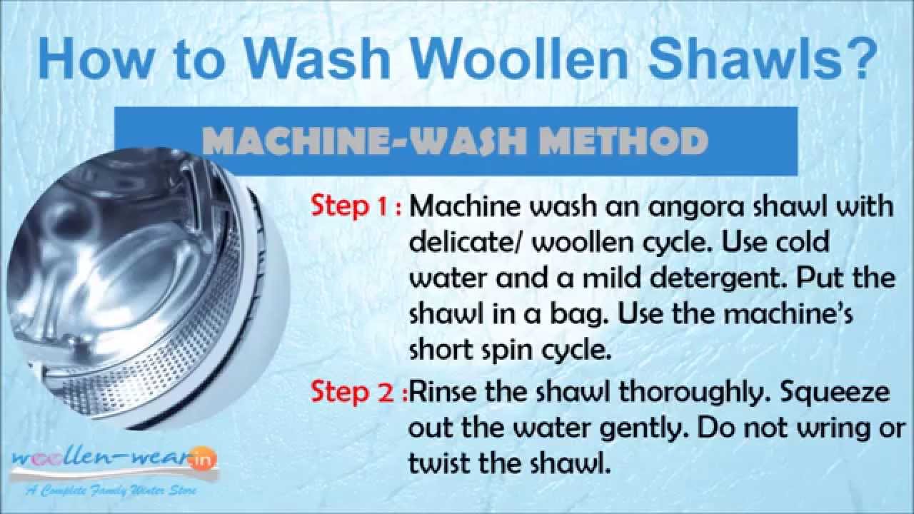 Angora Shawls - Hand and Machine wash methods