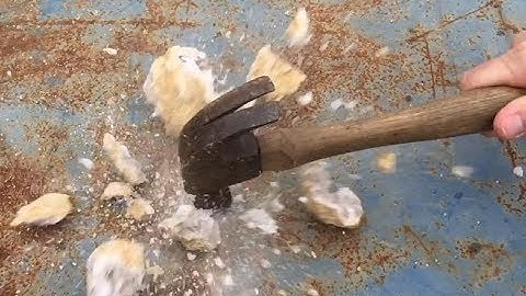 How to Video Slow Motion | Breaking Open a Small Moroccan Geode