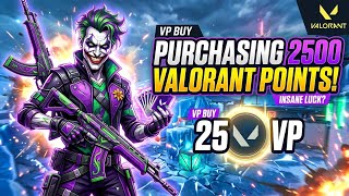 PURCHASING 2500 VALORANT POINTS 