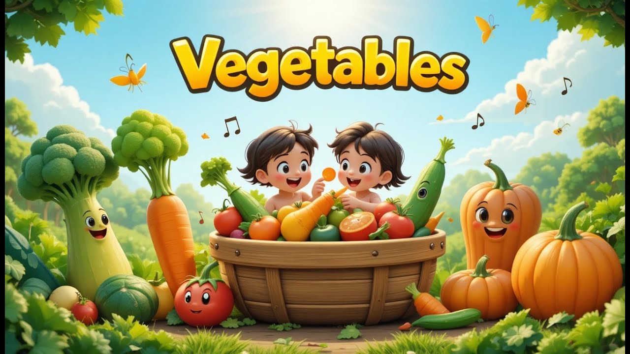Vegetables Song for Kids 🥕🥦 | Learn Vegetables Names | Healthy Food Nursery Rhyme