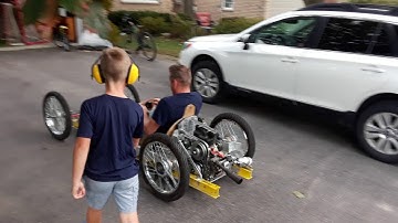 The Vulture Cyclekart - Tuning the TAV (Yellow Spring Test)