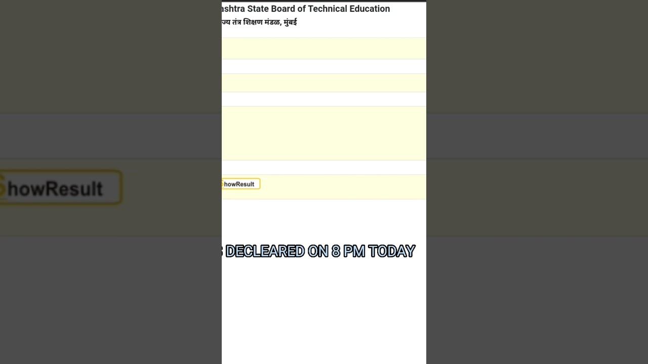 Msbte re exam result