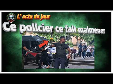 Contrôle de Police en cité , un mauvais gestes se termine en course poursuite .