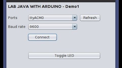 Arduino Study - Java connect Arduino via jSerialComm