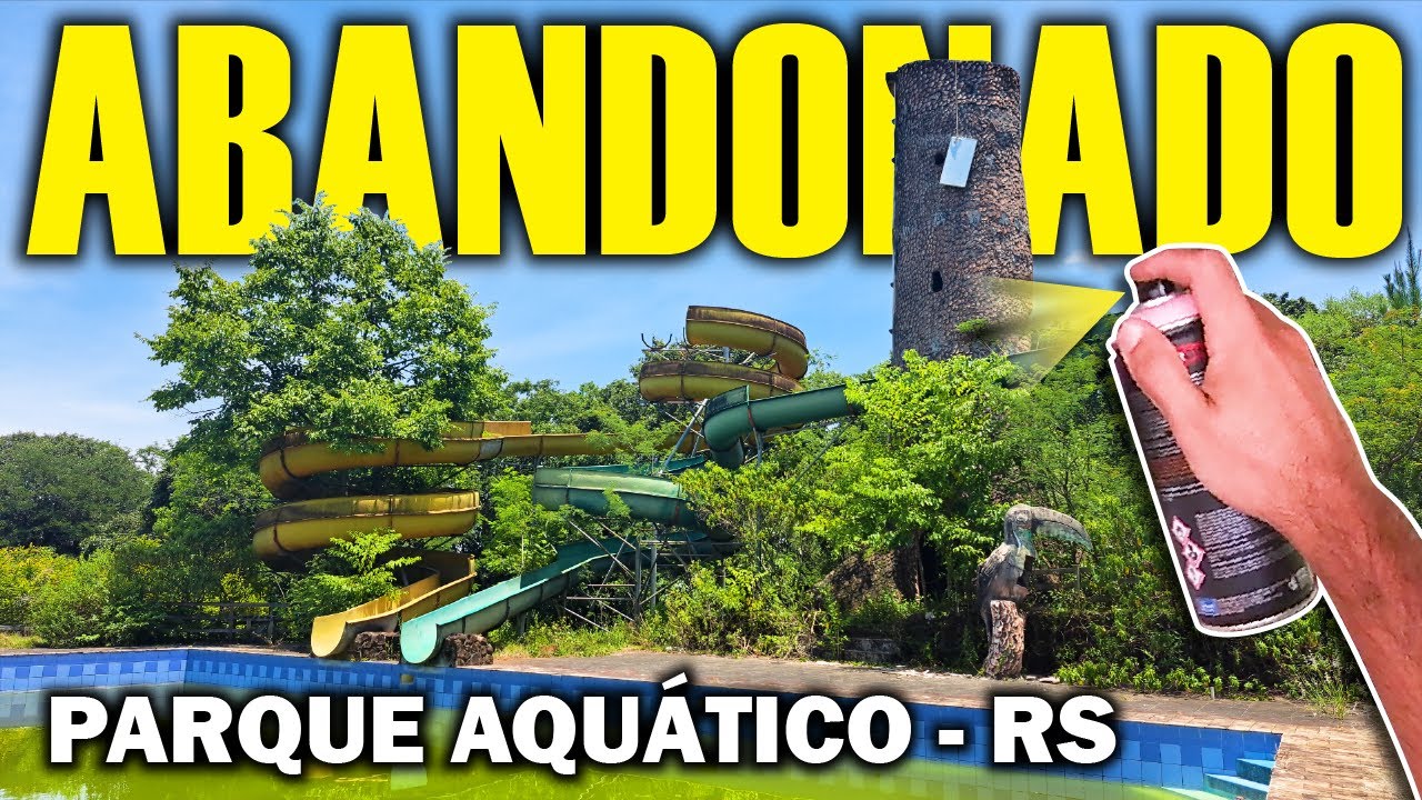 😱 Parque Aquático Abandonado - Graffiti e Exploração (LUGAR LOUCO)