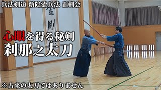 新陰流兵法 正剣会【秘剣・刹那ノ太刀】「寒夜二霜ノ音ヲ聴ク」柳生厳