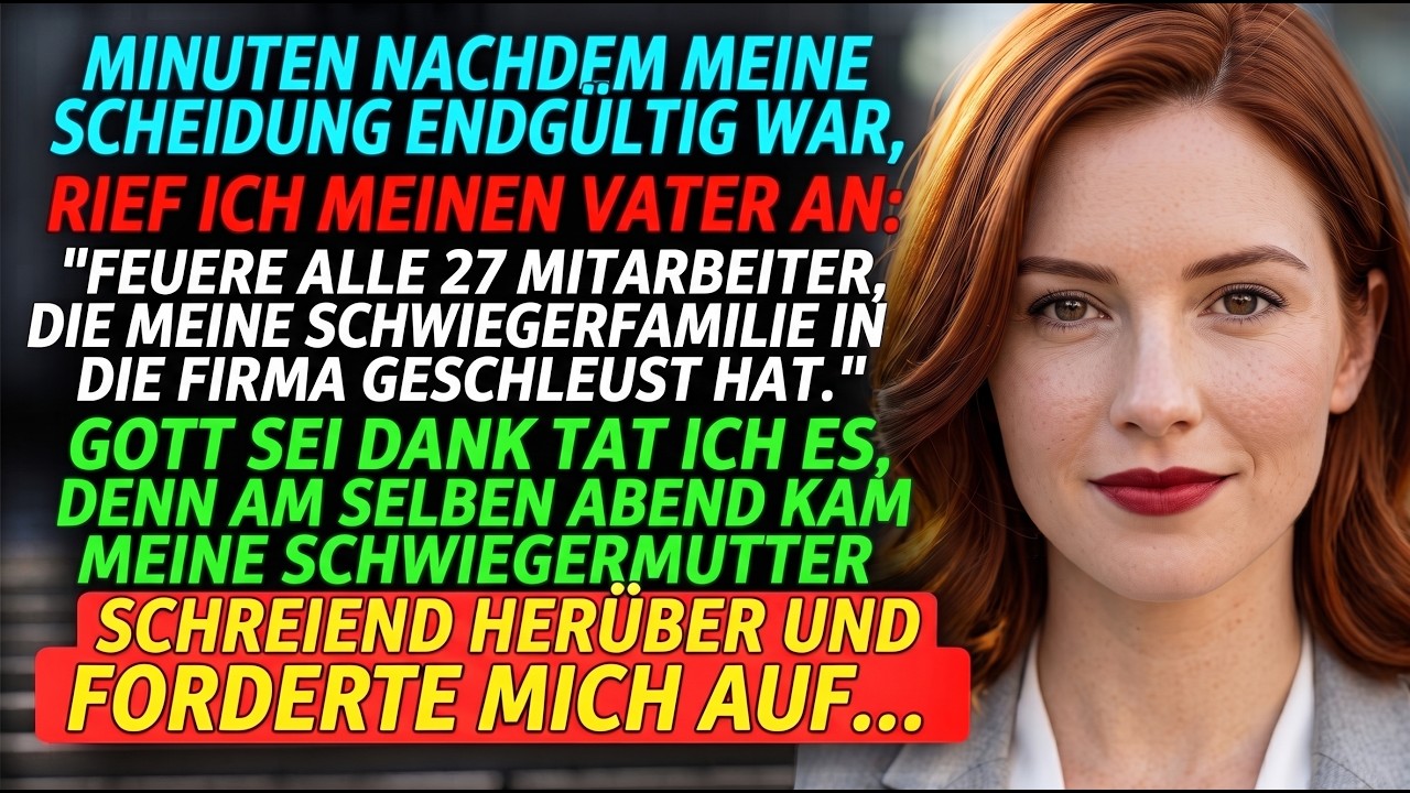 Der grausame Verrat meiner Schwiegermutter: 27 fremde Mitarbeiter in der Firma meines Vaters.