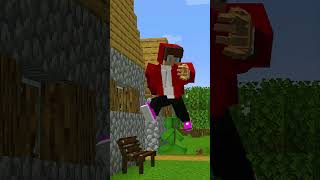 Can JJ Catch A Falling Meteor ☄️ - Minecraft Animation #shorts