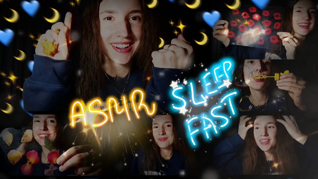 ASMR for ADHD Sleep Fast in English 😴❤️‍🔥🌛 Night Sounds For Sleeping ~ I help you fall asleep ❤️‍🔥😴🌜