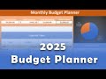 2025 Budget Planner | Never loose track of your money and meet all your financial goals