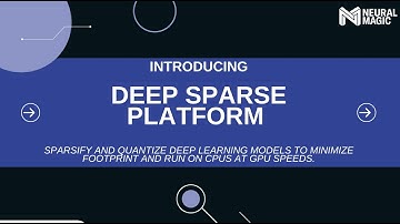 Introducing the Deep Sparse Platform: Sparsify Deep Learning Models to Run on CPUs on GPU Speeds.