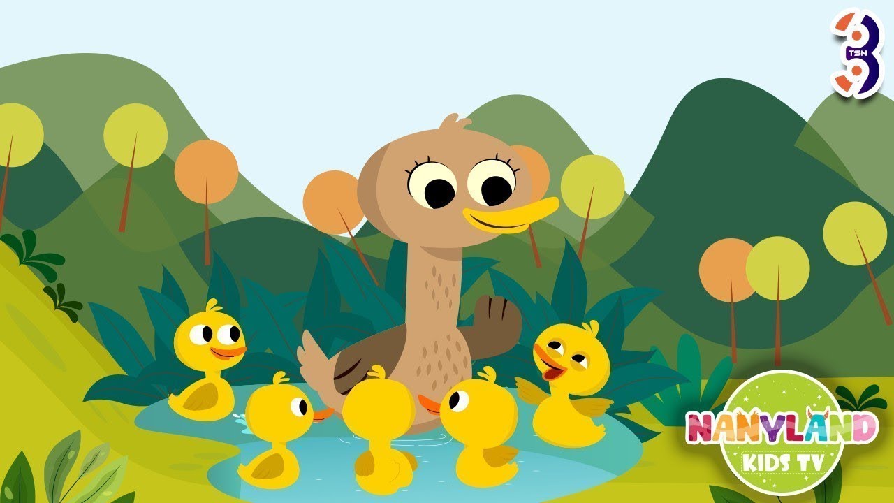Seven Little Ducks + More Kids Rhymes | Nanyland Kindergarten Songs for Children