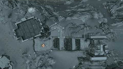 D&D Battle Map. Winter watch tower. No grid