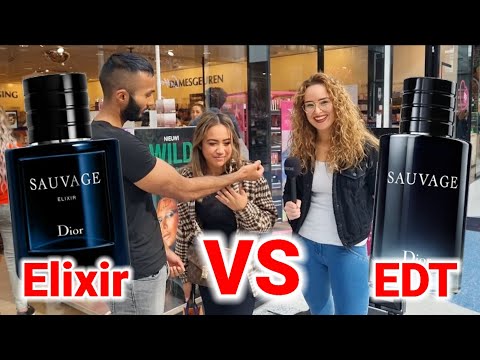 DIOR SAUVAGE ELIXIR REVIEW 💥STREET REACTIONS FROM GIRLS 💥 SAUVAGE ELIXIR VS EDT BATTLE